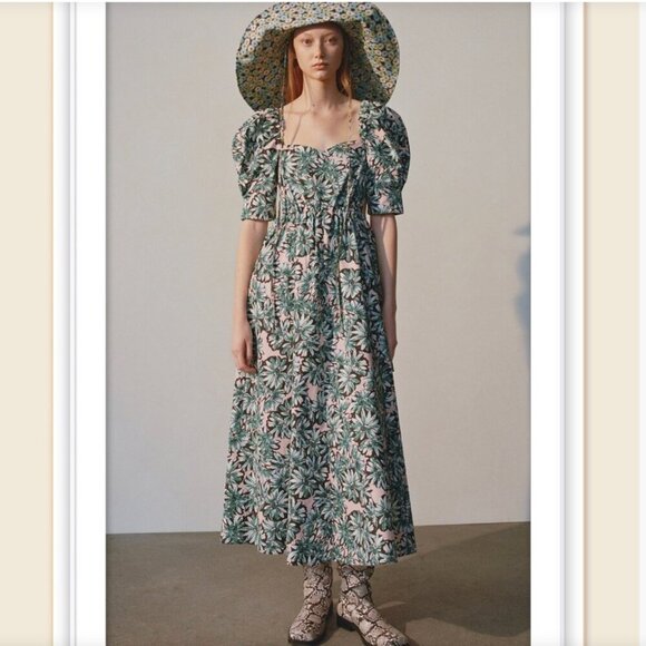 ZARA PRINTED POPLIN DRESS Size S NEW WITH TAG! - Picture 3 of 16